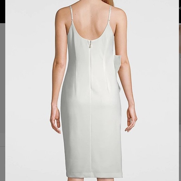 NWT Elegant WHBM ivory sleeveless midi dress - Picture 2 of 5